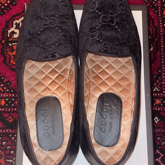 Gucci Patent velvet Loafers - Picture 1 of 12